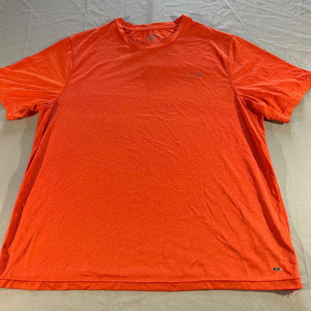 Champion Athleticwear Mens Short Sleeve T Shirt Size XL Orange Polyester